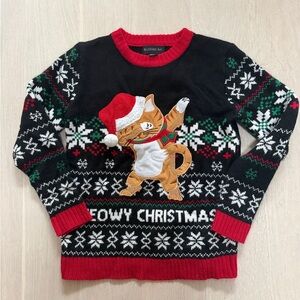Blizzard Bay Black and Red Kids Christmas Sweater